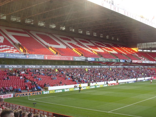 The Brian Clough Stand During the match